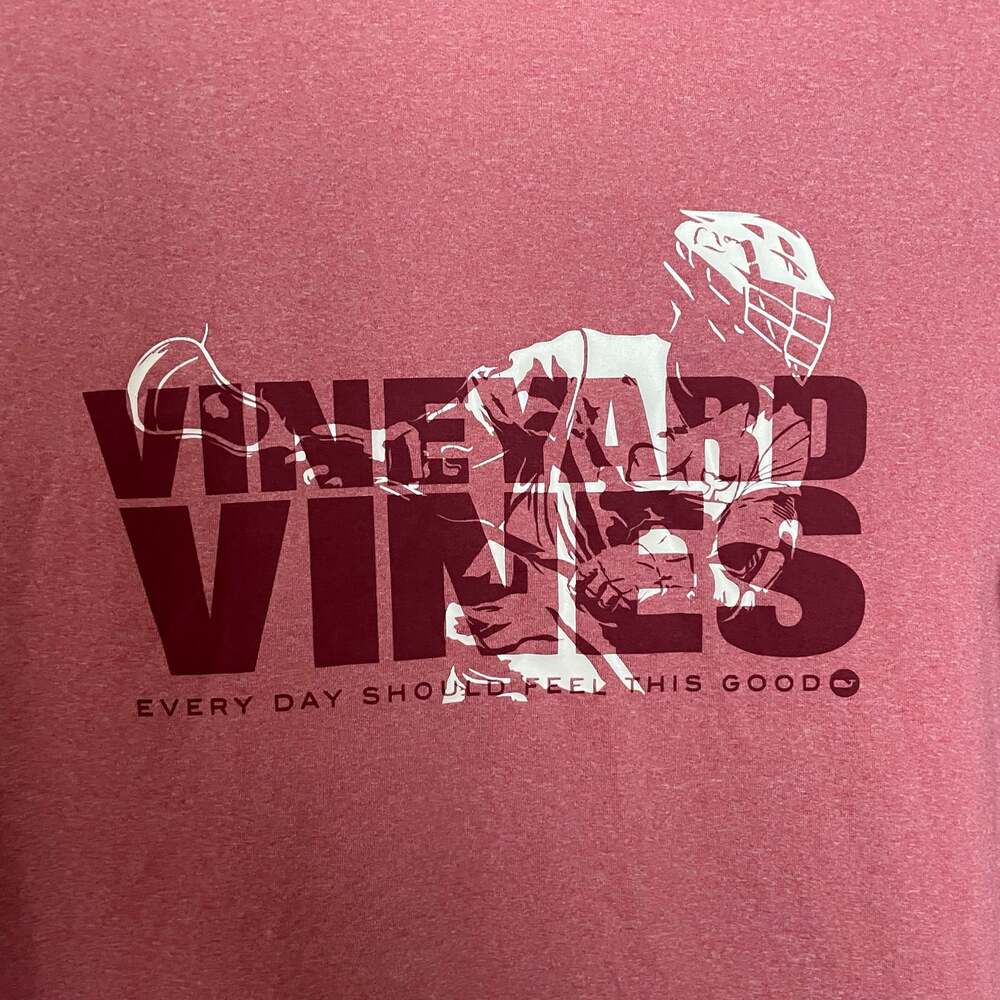 Vineyard Vines “Drive the Net” Performance Lacrosse Long-Sleeve T-Shirt Boys Med - Picture 2 of 9